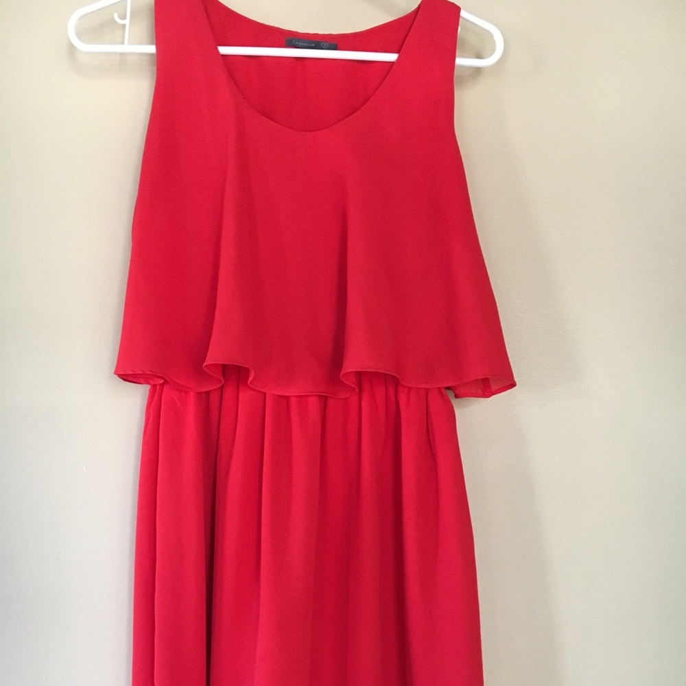 LIKE NEW red crop dress